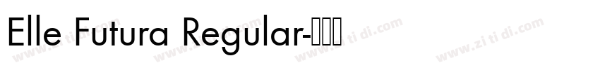 Elle Futura Regular字体转换